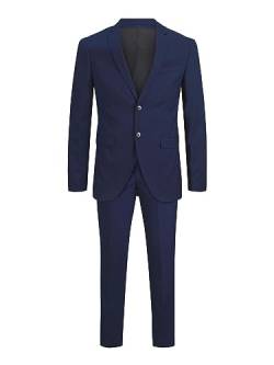 JACK&JONES PLUS Men's JPRFRANCO Suit PS Anzug, Medieval Blue, 62 von JACK & JONES