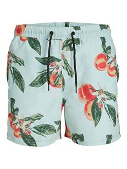 JACK & JONES PLUS Men's JPSTFIJI JJSWIM Bahama PS Badeshorts, Cloud Dancer, 42 von JACK & JONES