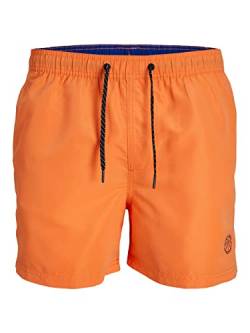 JACK & JONES PLUS Men's JPSTFIJI JJSWIM SOLID SN PS Badeshorts, Orange Peel, 44 von JACK & JONES