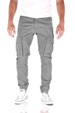 JACK & JONES Paul Flake Cargo Tapered Fit Herren Jeans Hose, Farbe:Cool Gray, Hosengröße:W40/L32 von JACK & JONES