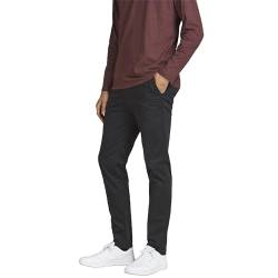 JACK & JONES Slim Fit Stoffhose Bequeme Chino Baumwolle Pants Freizeit Trousers Basic JPSTMARCO JJBOWIE, Farben:Schwarz,Größe-Hosen:W27 L32,Z - Länge L30/32/34/36/38:L32 von JACK & JONES