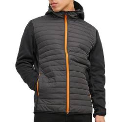 JACK & JONES Softshell Stepp Jacke Kapuze Funktions Outdoor Blouson Übergangs Jacket Regular Fit JJEMULTI von JACK & JONES