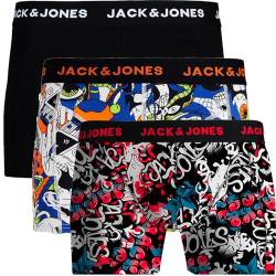 JACK & JONES Trunks 3er Pack Boxershorts Boxer Short Unterhose Mehrpack bj.s58 (L, 3er @17) von JACK & JONES