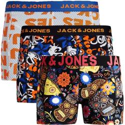 JACK & JONES Trunks 3er Pack Boxershorts Boxer Short Unterhose Mehrpack bj.s58 (S, 3er @12) von JACK & JONES