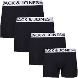 JACK & JONES Trunks 4er Pack Boxershorts Boxer Short Unterhose rbz.43 (#Schwarz, S) von JACK & JONES