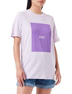 JACK&JONES Women's JJXX JXAMBER SS Relaxed Every Square Tee NOOS T-Shirt, Pastel Lilac, S von JACK & JONES