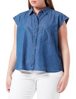 JACK&JONES Women's JJXX JXLAYLA SL Chambray Shirt SN Blouse, Medium Blue Denim, S von JACK & JONES