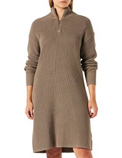 JACK&JONES Women's JXSANDRA Twist Half Zip Dress Knit SN Kleid, Brindle, XL von JACK & JONES