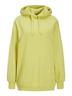 JACK&JONES Womens JXCLEO LS Loose TIME Hoodie NOOS Kapuzenpullover, Green Sheen/Detail:EMB Moonbeam, M von JACK & JONES