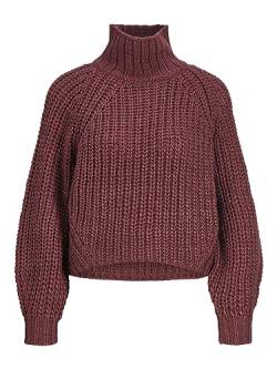 JJXX Damen Jxkelvy Chunky High Neck Knit Sn Strickpullover, Cabernet, M EU von JACK & JONES