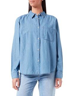 JJXX Women's JXCORA Regular Chambray Shirt NOOS Blouse, Light Blue Denim, L von JACK & JONES