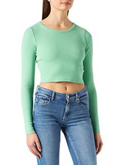 JJXX Women's JXFELINE LS Rib Tee NOOS T-Shirt, Absinthe Green, S von JACK & JONES