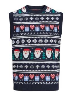 JORFESTIVE Xmas Knit Vest Crew Neck von JACK & JONES