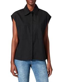 Jack & Jones Damen JJXX JXHATTIE WOOL SL SHIRT NOOS Bluse, Black, M von JACK & JONES