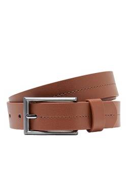 Jack & Jones Herren JACVILLUM Belt Gürtel, Cognac, 80 von JACK & JONES