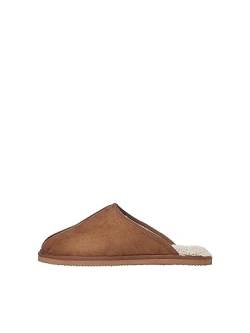 Jack & Jones Herren JFWDUDELY Microfiber Slipper Almond SN Hausschuh, 41 EU von JACK & JONES