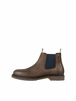 Jack & Jones Herren JFWLEYTON Leather Chelsea Boot, Brown Stone, 44 EU von JACK & JONES