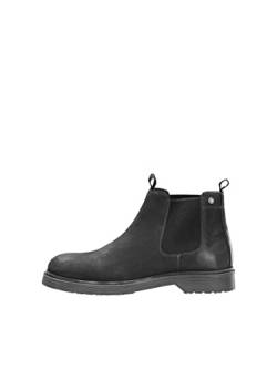 Jack & Jones Herren JFWLEYTON Leather Pirate Black Stiefel, 46 EU von JACK & JONES