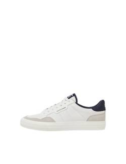 Jack & Jones Herren JFWMORDEN Combo White/Navy NOOS Sneaker, 43 EU von JACK & JONES