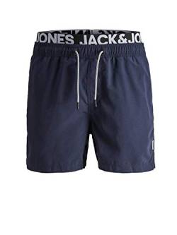 Jack & Jones Herren JJIARUBA JJSWIMSHORTS AKM DB WB SOLID Badehose, Navy Blazer, XL von JACK & JONES