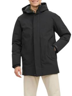 Jack & Jones Herren JPRBLAKEEN Parka SN Jacke, Black, S von JACK & JONES