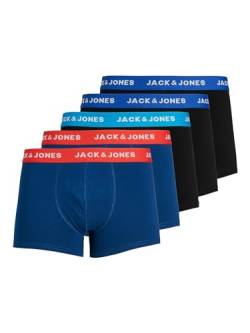 Jack & Jones Herren JacLee Trunks 5 Pack Boxershorts, Surf The Web, L EU von JACK & JONES