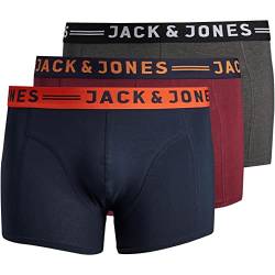 Jack & Jones Lichfield Trunk Boxershorts Herren (Übergröße) (3-pack) - 2XL von JACK & JONES