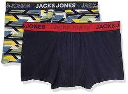 Jack & Jones Men's JACGEO WEEKENDSET Boxershorts, Solar Power/Pack:Navy Blazer, M von JACK & JONES