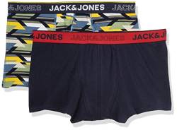 Jack & Jones Men's JACGEO WEEKENDSET Boxershorts, Solar Power/Pack:Navy Blazer, S von JACK & JONES