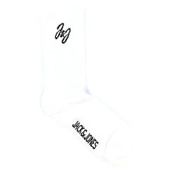 Jack & Jones Shane Tennissocken, 5er-Pack, Weiß / Schwarz, weiß / schwarz, Einheitsgröße von JACK & JONES