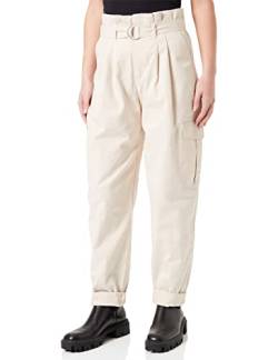 Jack & Jones Women's JJXX JXAUDREY RLX HW Pant NOOS Paperbag-Hose, Beige, 27 von JACK & JONES