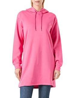 Jack & Jones Women's JXABBIE LS REL Every Brush Hood Dress Sweatkleid, Carmine Rose/Print:Magenta JJXX Logo, XS von JACK & JONES