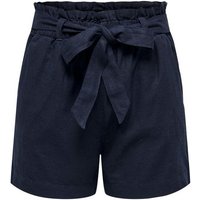 JACQUELINE de YONG Shorts Kurze Stoff Shorts Paperback Hose aus Leinen JDYSAY 4910 in Navy von JACQUELINE de YONG