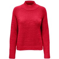 JACQUELINE de YONG Strickpullover Pullover Flauschiger Stehkragen Sweater Gestrickt JDYJOLA 6193 in Rot von JACQUELINE de YONG