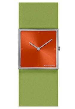 JACQUES LEMANS Damen-Uhren Analog Quarz One Size Grün/Orange 32016506 von JACQUES LEMANS