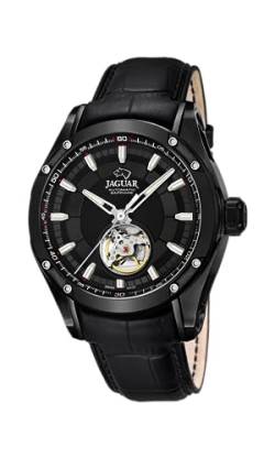 JAGUAR Uhr Für Herren J813/A Automatic Schwarz Edelstahl Case SchwarzLeder Band von JAGUAR