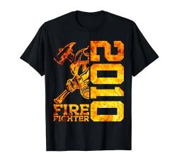 FIRE FIGHTER 2010 14 JAHRE FEUERWEHR 14. GEBURTSTAG T-Shirt von JAHRGANG 2010 OUTFIT ZUM 14. GEBURTSTAG