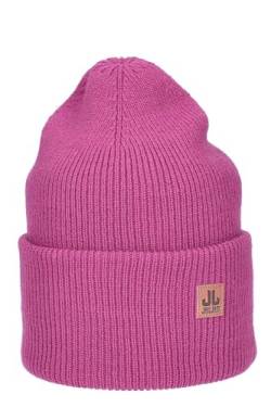 JAIL JAM moderne Unisex Wool Beanie 'Spandau' mit hoher Krempe, Damen Herren Seemannsmütze, doppellagig, Mütze:Fuxia von JAIL JAM