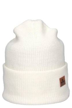 JAIL JAM moderne Unisex Wool Beanie 'Spandau' mit hoher Krempe, Damen Herren Seemannsmütze, doppellagig, Mütze:White von JAIL JAM