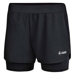 JAKO Damen Laufshort 2-in-1 Short Brasil C6299-800 36 von JAKO