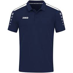 JAKO Fußball - Teamsport Textil - Poloshirts Power Poloshirt blau 4XL, Marine von JAKO