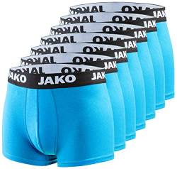 JAKO Herren Boxershort 7er Pack - Aqua Edition - Gr. L Türkis von JAKO