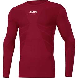 JAKO Longsleeve Comfort 2.0, Größe:XS, Farbe:weinrot von JAKO