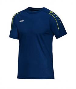 JAKO T-Shirt Classico, Größe:XL, Farbe:Nightblue/Citro von JAKO