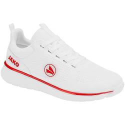 JAKO Unisex Team Mesh Sneaker, Weiß/Rot, 46 EU von JAKO