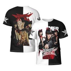 Babymetal Herren Rundhals T-Shirt Lässig Kurzarm Neuheit Schwarz Tshirts T Shirts Merch Tees Tops Für Männer Fans Geschenk Mens von JALCH