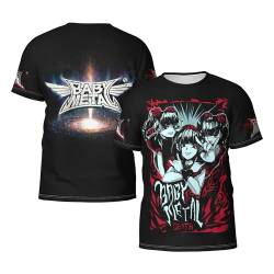 Babymetal Herren Rundhals T-Shirt Lässig Kurzarm Neuheit Schwarz Tshirts T Shirts Merch Tees Tops Für Männer Fans Geschenk Mens von JALCH