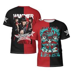 Babymetal Herren Rundhals T-Shirt Lässig Kurzarm Neuheit Schwarz Tshirts T Shirts Merch Tees Tops Für Männer Fans Geschenk Mens von JALCH