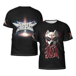 Babymetal Herren Rundhals T-Shirt Lässig Kurzarm Neuheit Schwarz Tshirts T Shirts Merch Tees Tops Für Männer Fans Geschenk Mens von JALCH