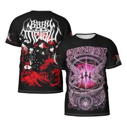 Babymetal Herren Rundhals T-Shirt Lässig Kurzarm Neuheit Schwarz Tshirts T Shirts Merch Tees Tops Für Männer Fans Geschenk Mens von JALCH